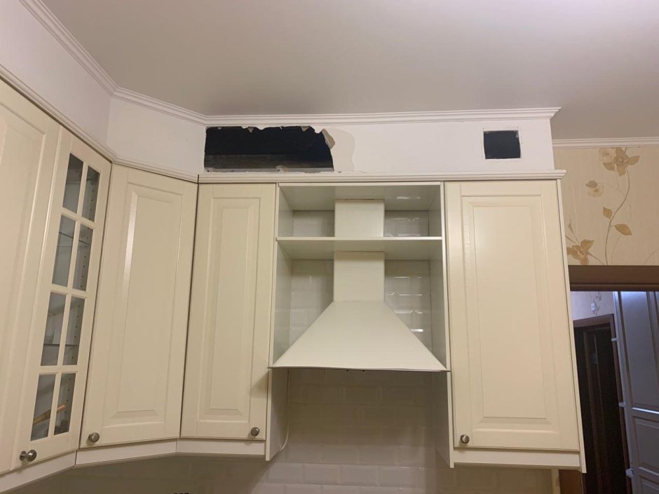 Ширина короба над кухней