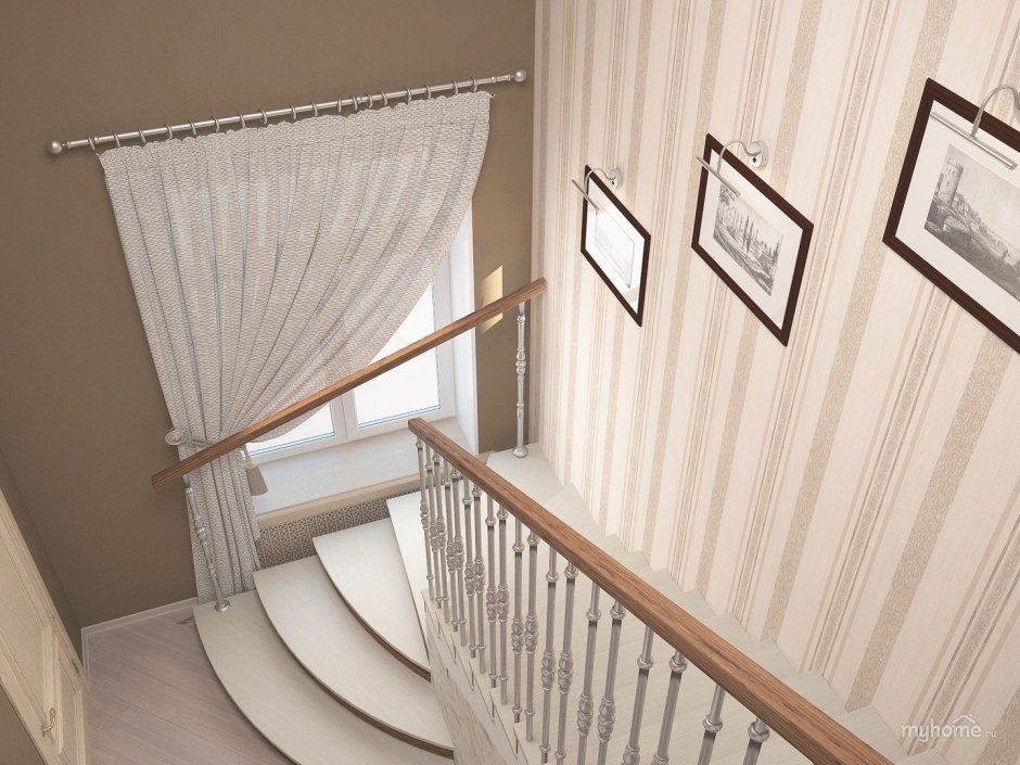 Шторы на лестничный проем