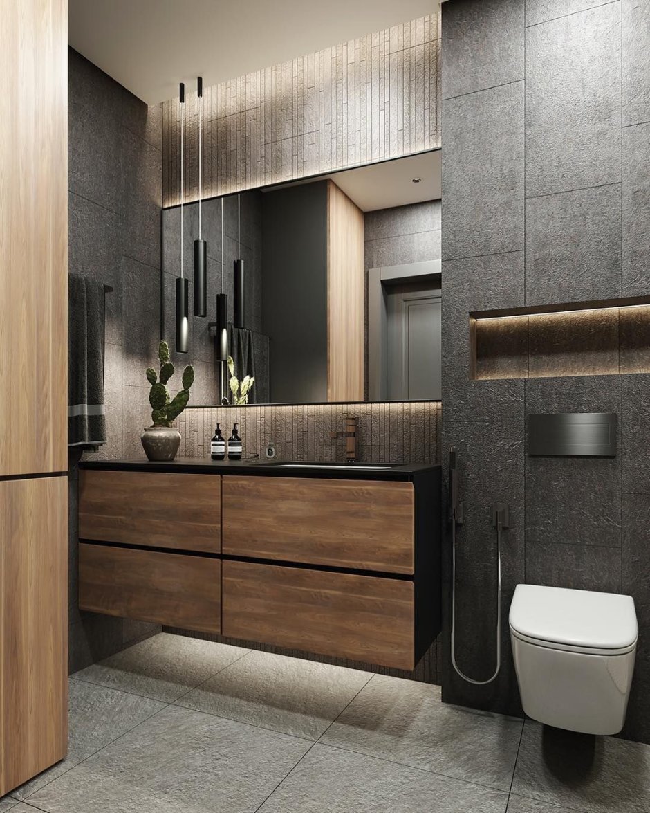 Мебель в ванную под дерево лофт