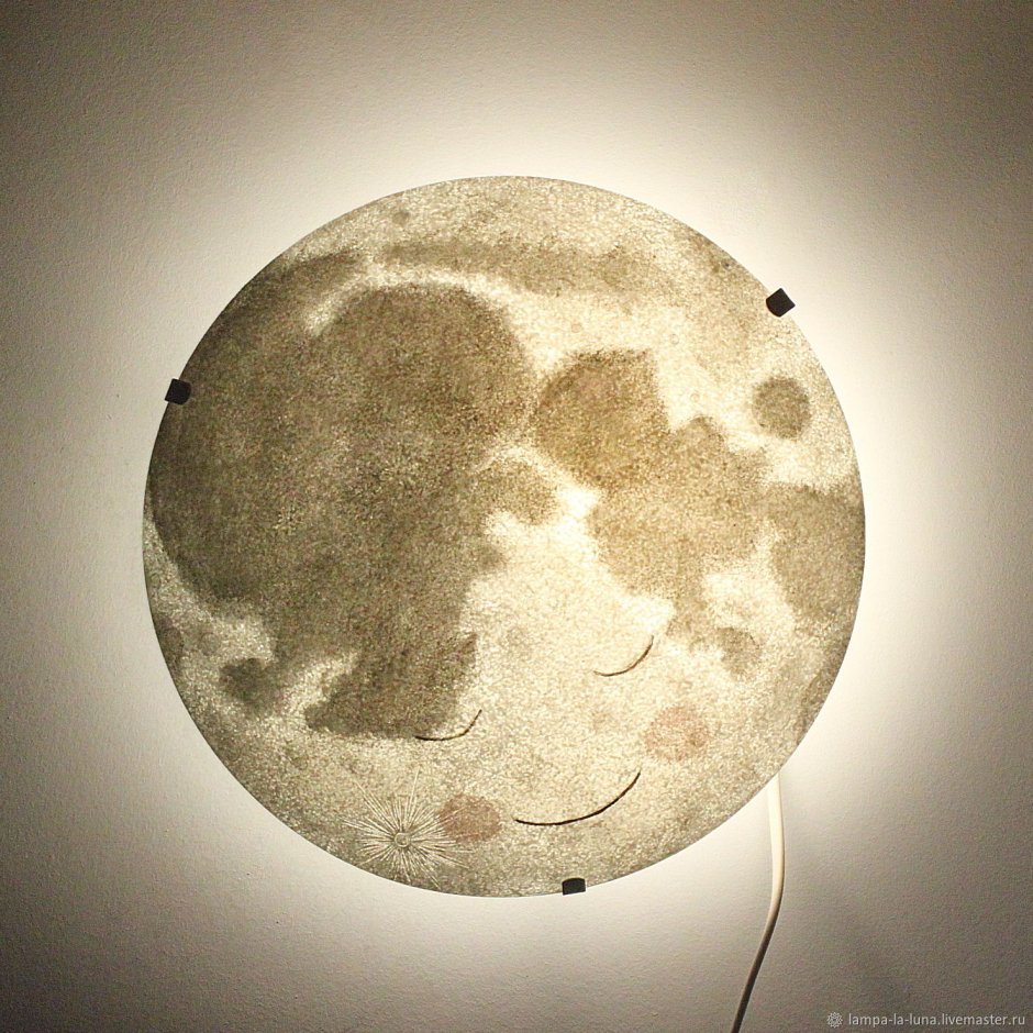 Настенный светильник в виде луны