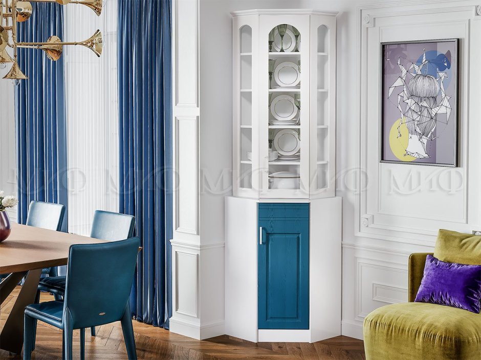 Угловая витрина для гостиной Мирандола