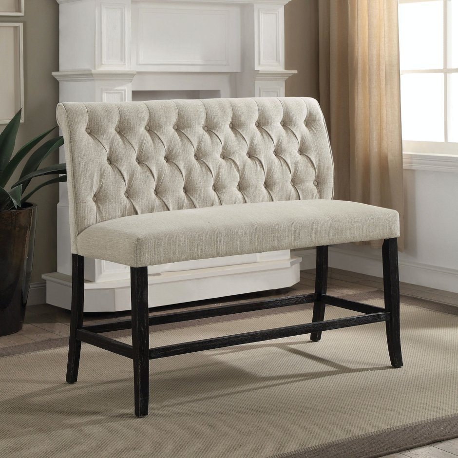 Банкетка на кухню со спинкой