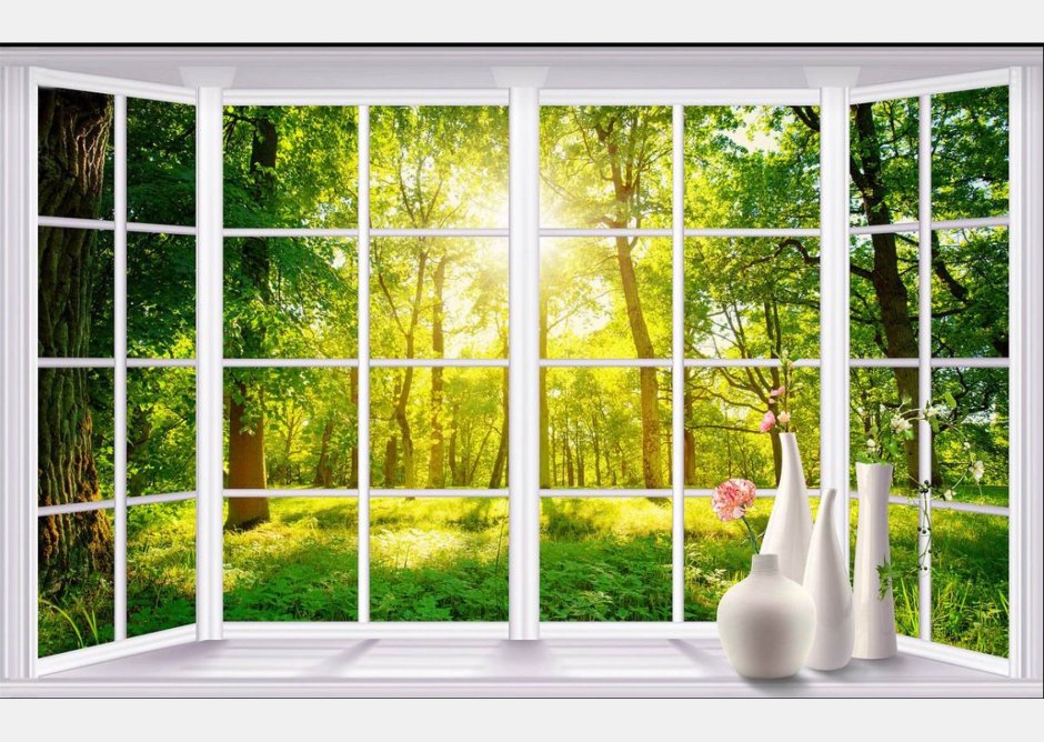 Фотообои панорамное окно
