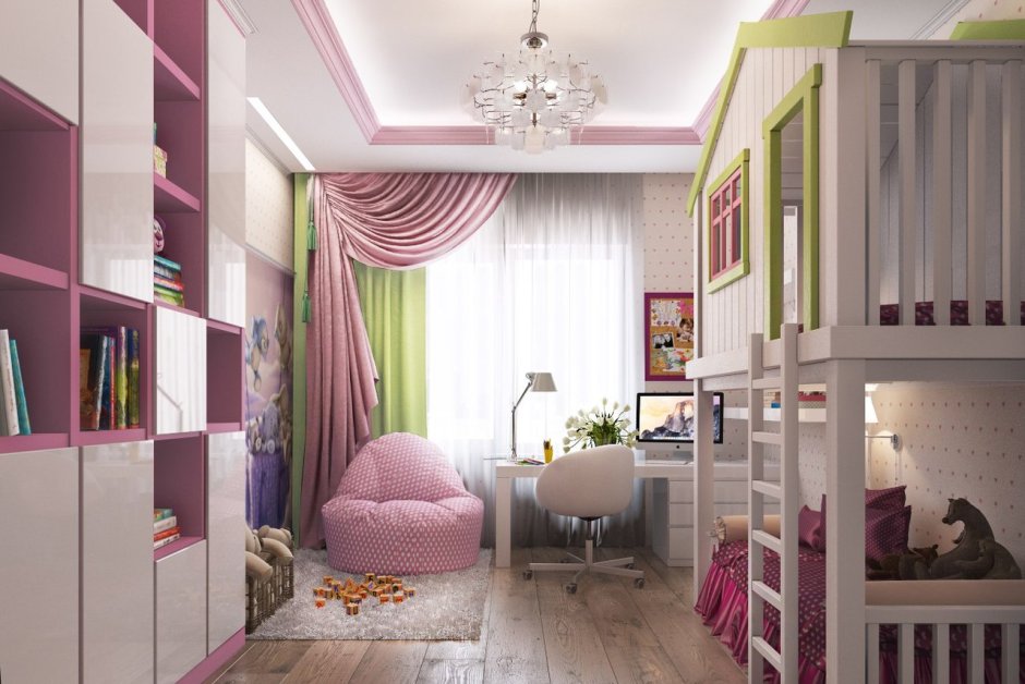 Комната для девочки школьного возраста