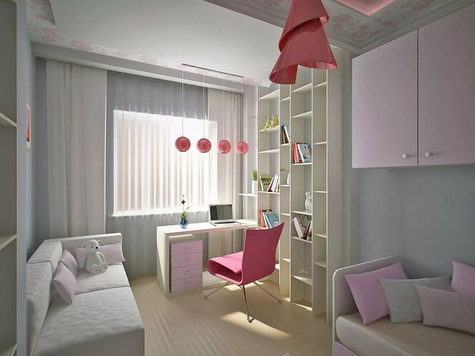 Прямоугольная детская для девочки