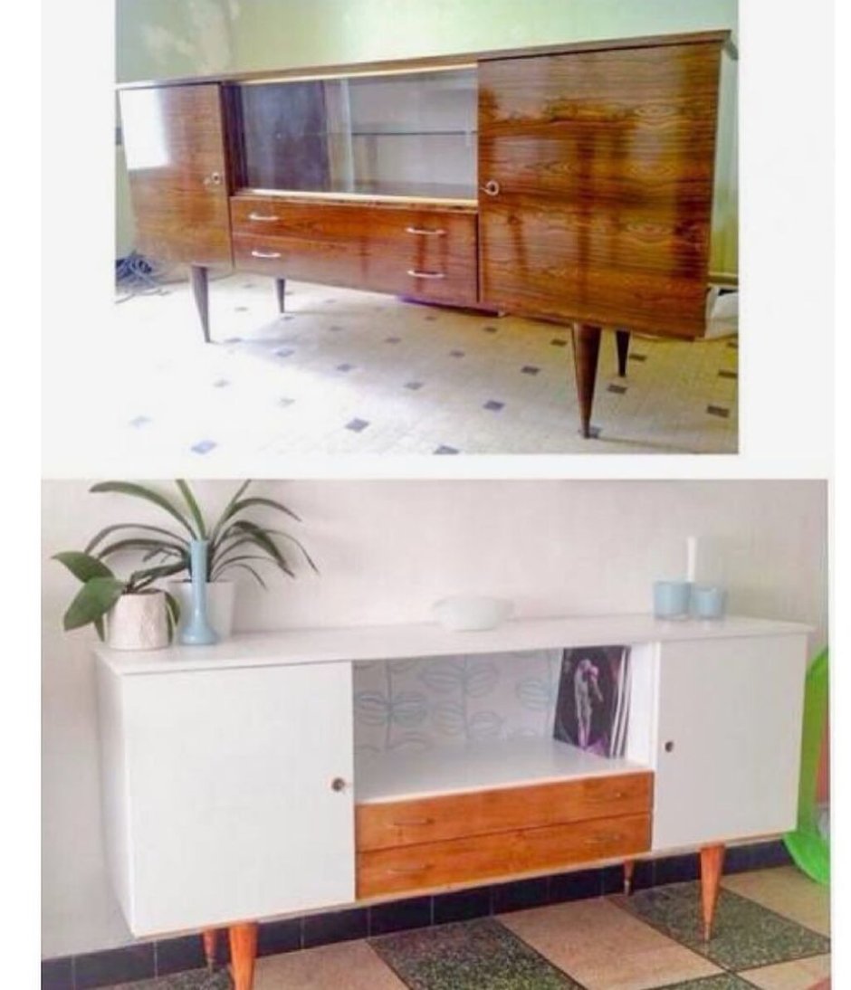 Переделка серванта с двумя створками