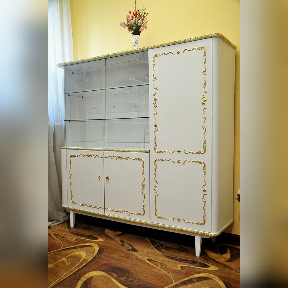 Советская стенка Вега перекраска