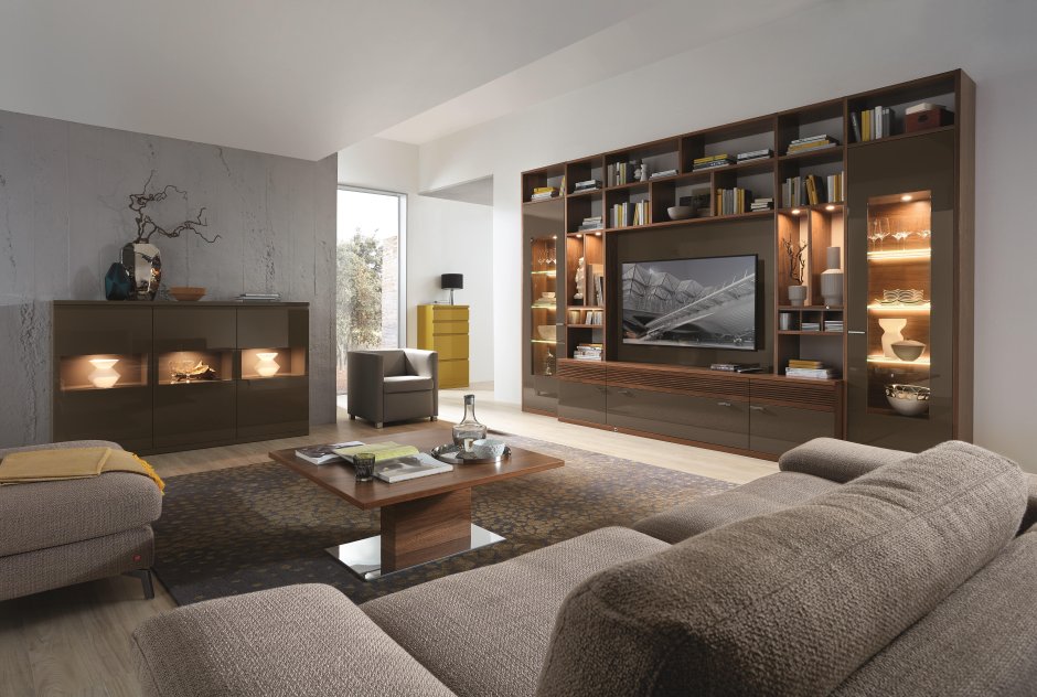 Немецкие гостиные в современном стиле