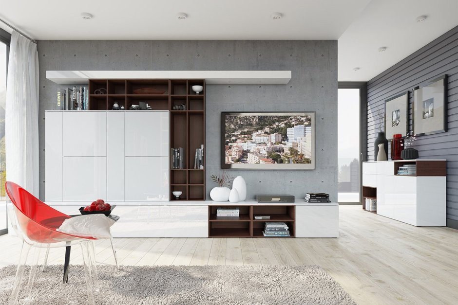 Современные стенки в гостиную 2020