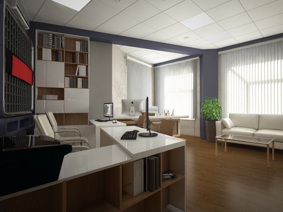 Зонирование небольшого офиса