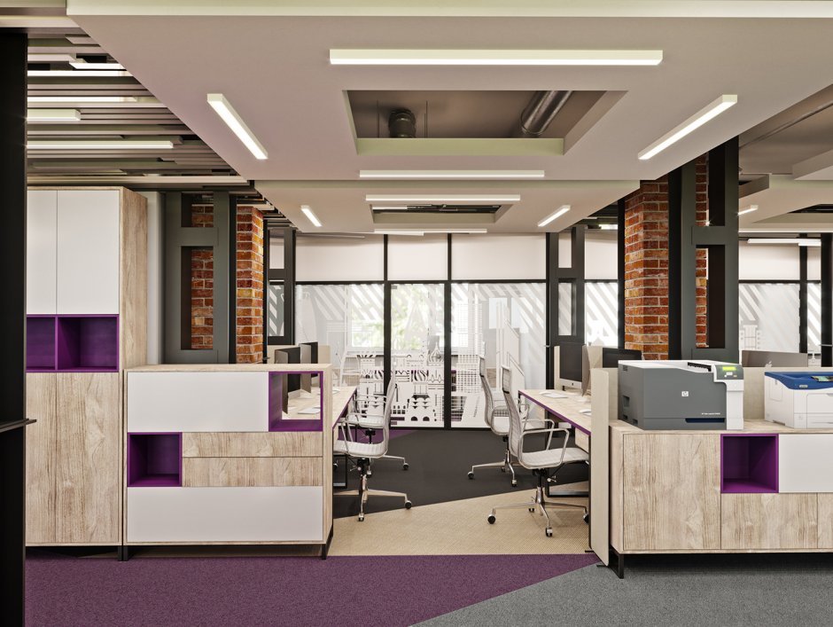 Мебель для опенспейс офис с перегородками