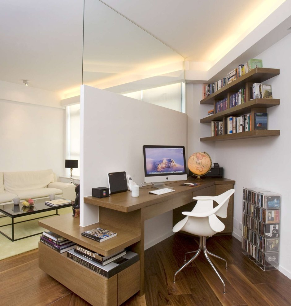 Деревянные рейки в интерьере