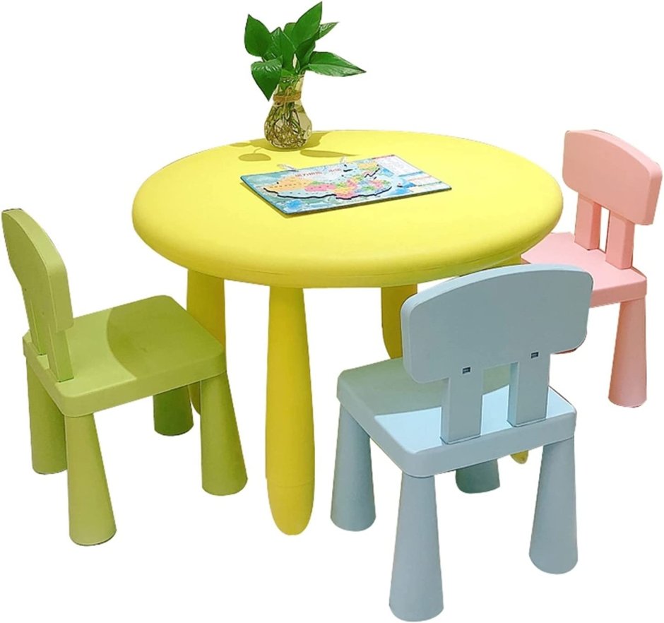 Стол стул детский пластмассовый