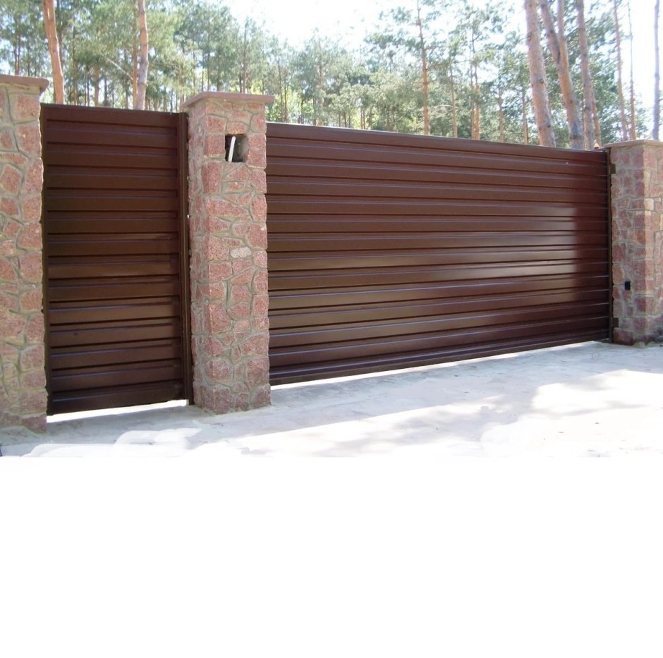 Откатные ворота 2000*5000 (в.ш)