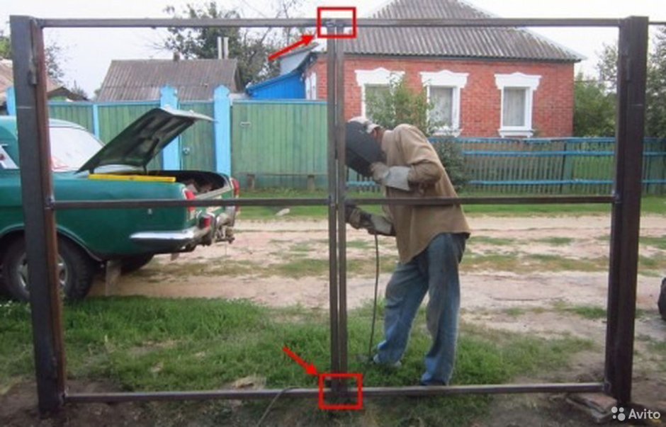 Ворота 4 метра распашные