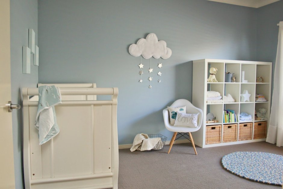 Квартира в голубых тонах в скандинавском стиле