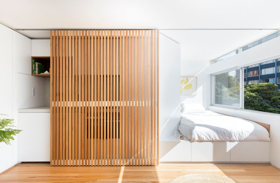 Деревянная трансформируемая перегородка