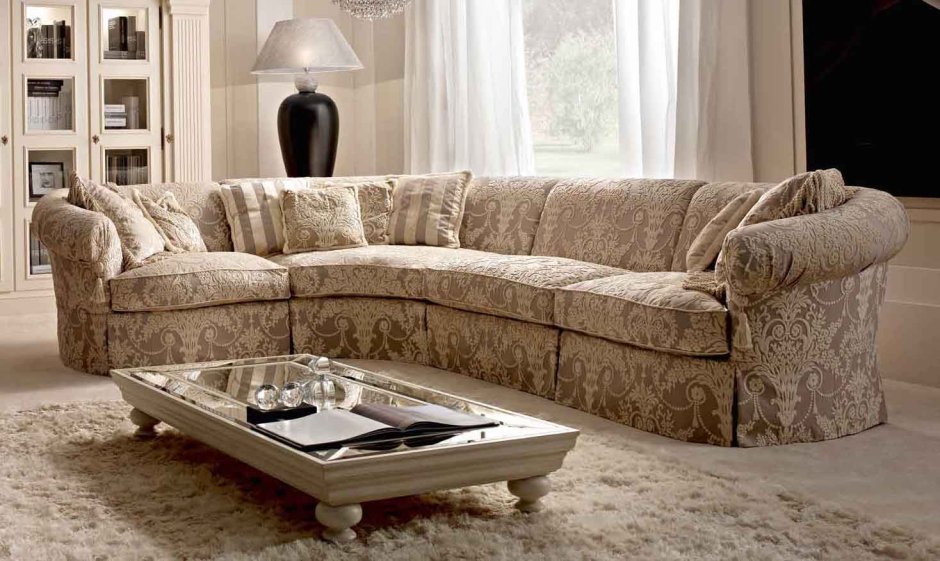 Угловой диван арт деко