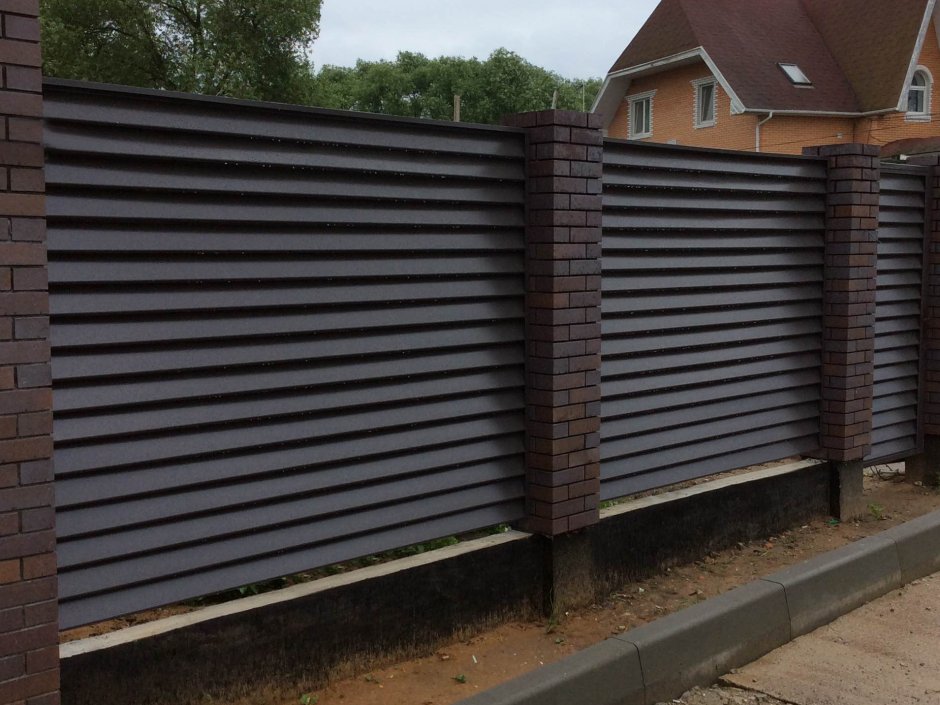 С21 профлист забор горизонтальный