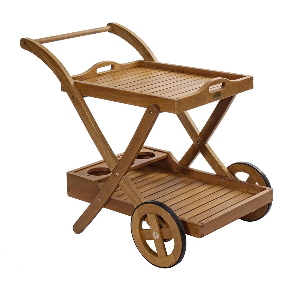 Сервировочный столик из дерева