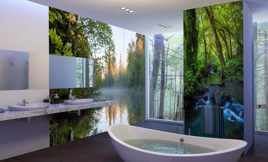 Стеклянные панели для стен для внутренней отделки