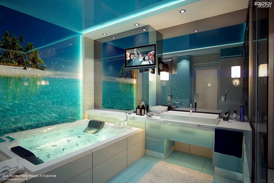 Стекло на стену в ванной