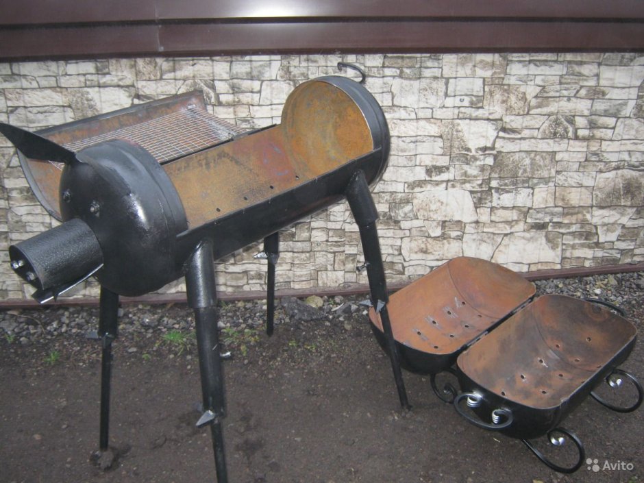 Складные ножки для мангала из газового баллона