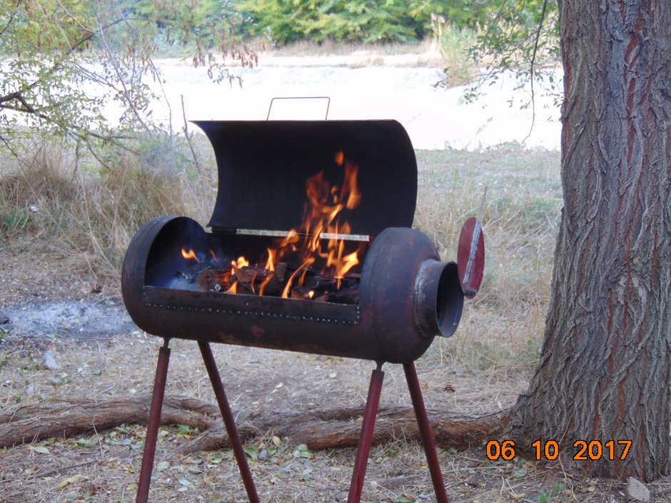 Барбекю из газового баллона 50 л