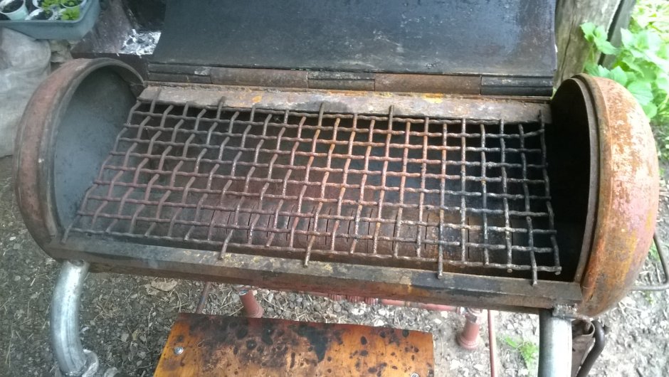 Колосник для мангала из газового баллона