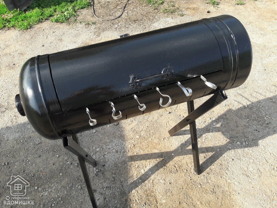 Мусорный бак из газового баллона 50л