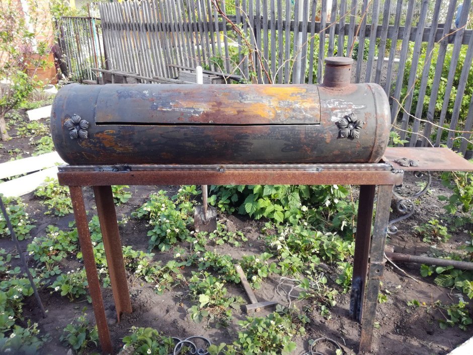 Жаровня из кислородного баллона