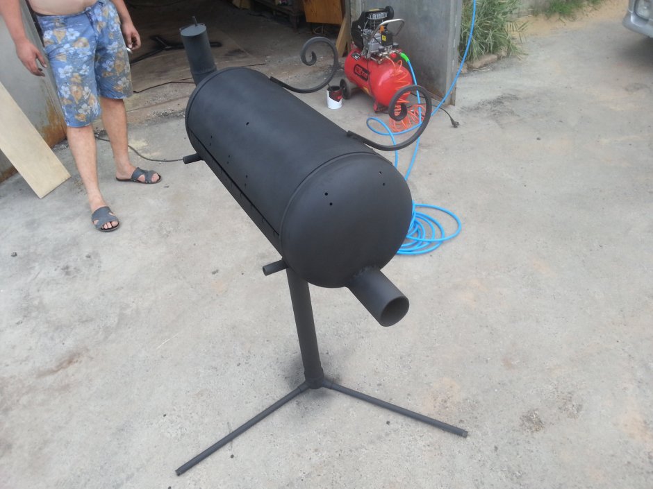 Поддувало для мангала из газового баллона