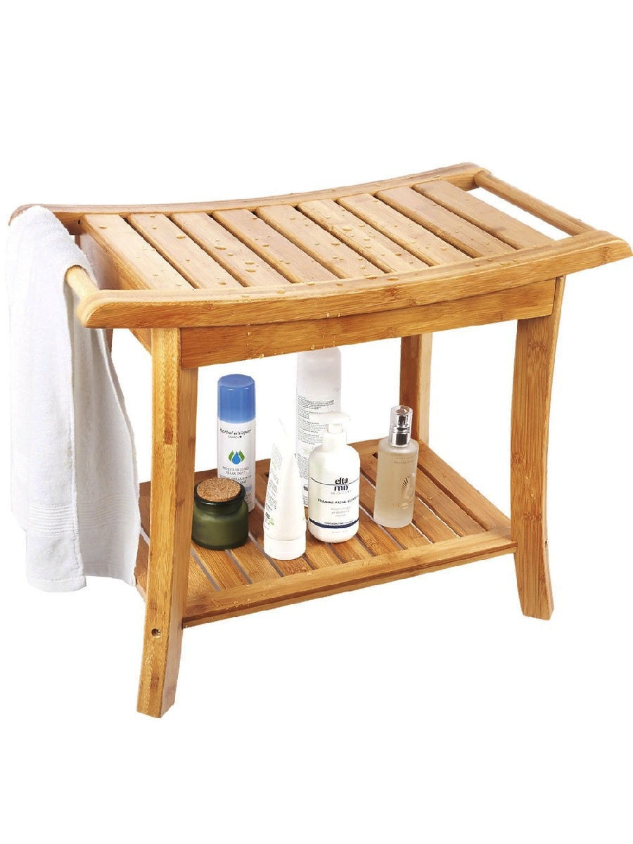 Табурет для душа бамбук