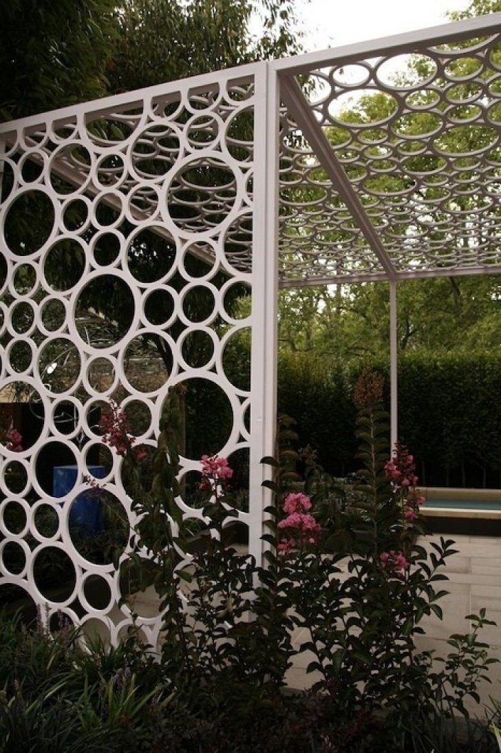 Пергола из пластиковых труб