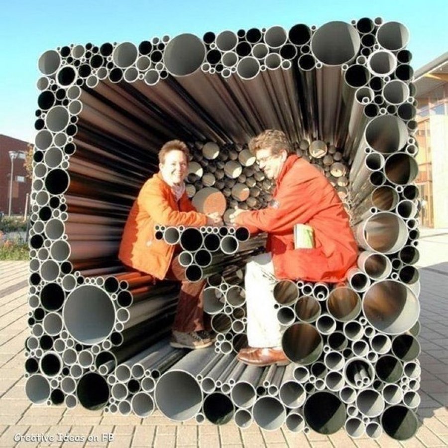 Из пластиковых труб