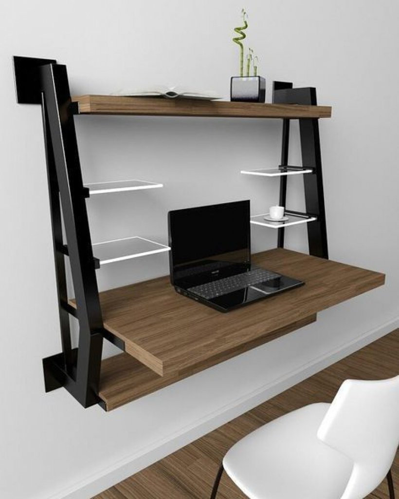 Подвесной компьютерный стол лофт