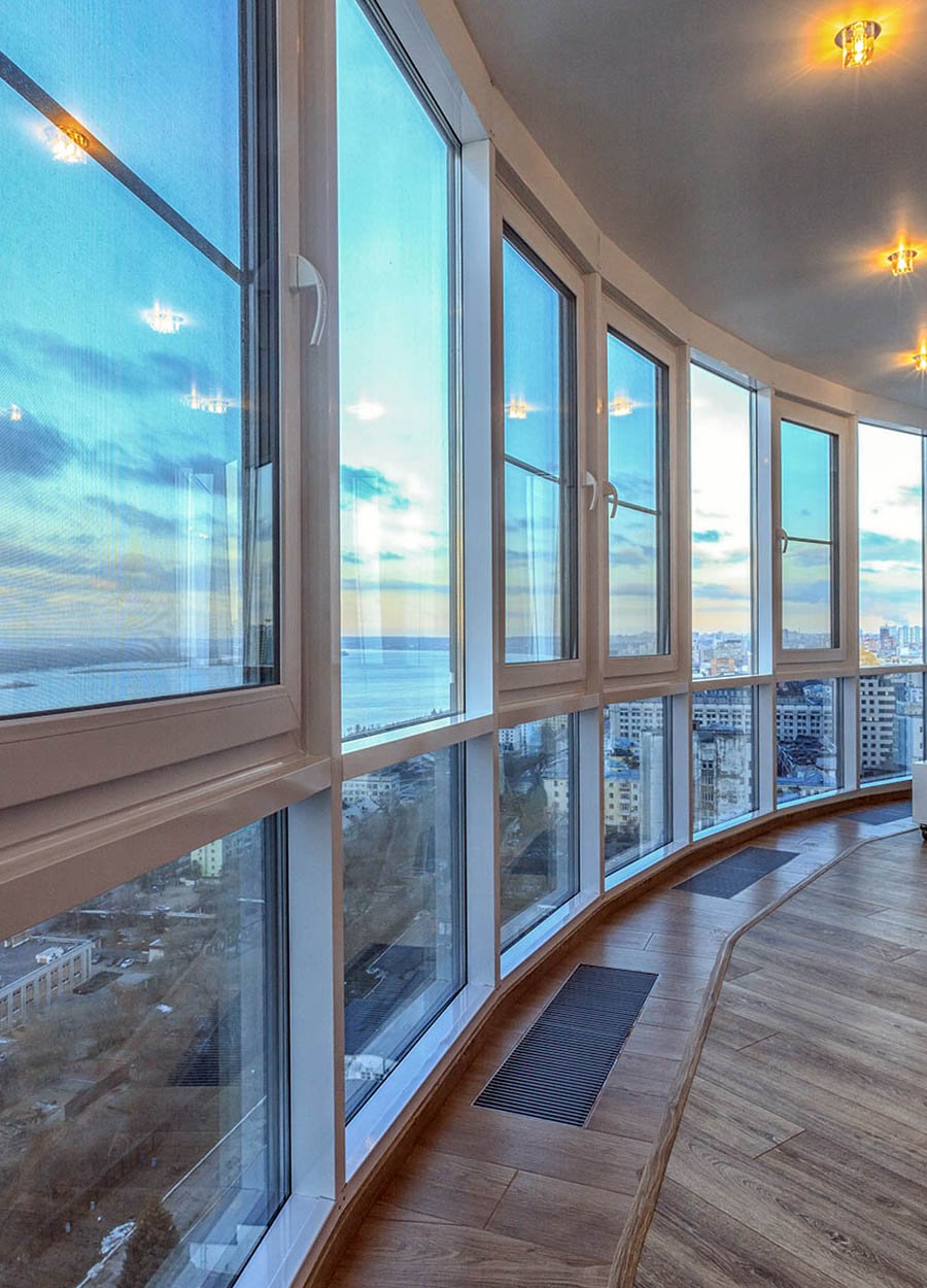 Панорамное остекление лоджии