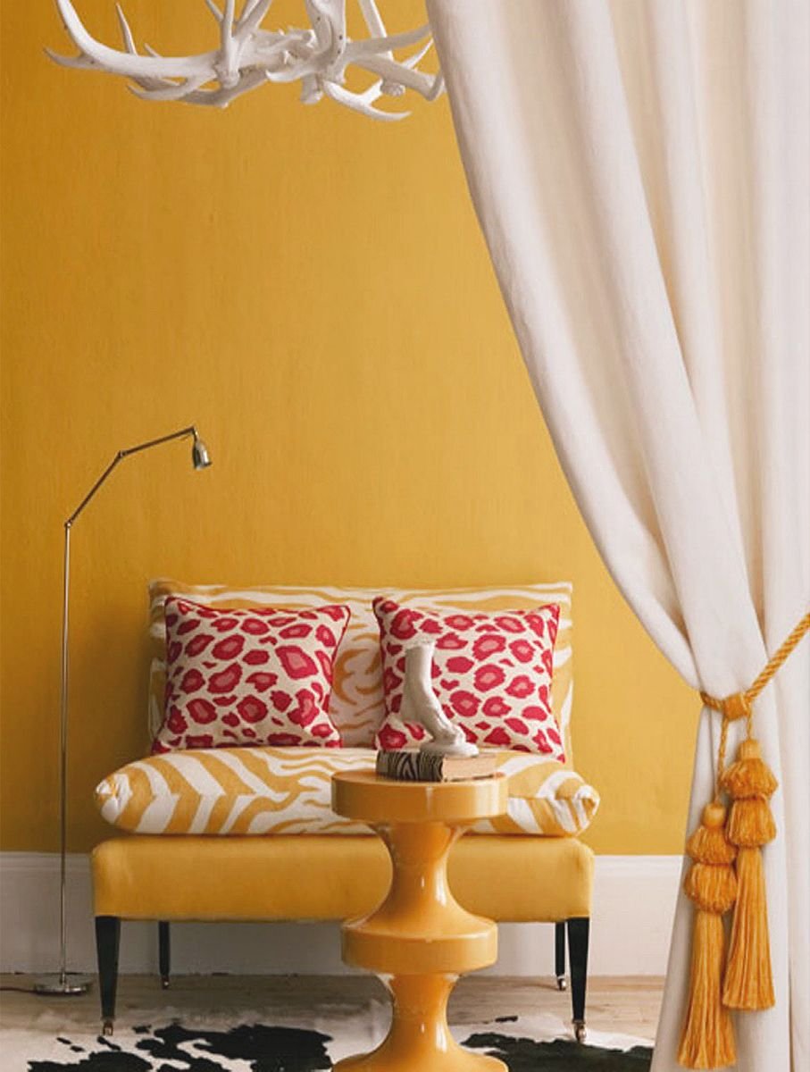 Желтый интерьер