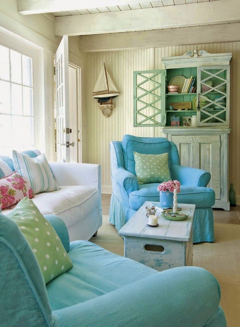 Мятные оттенки в интерьере