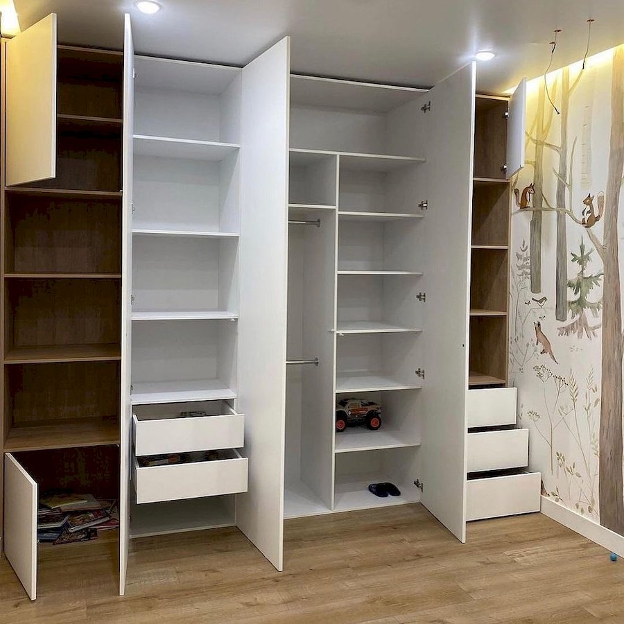 Стеллаж с-2*, 2100*1400*330 (ясень шимо светлый )*)