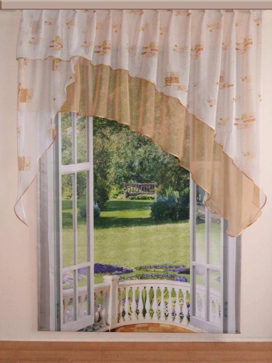 Штора арка для кухни