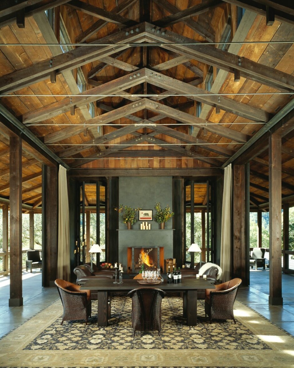 Потолок на открытой веранде