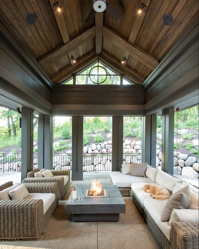 Потолок в беседке