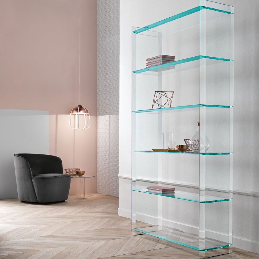 Стеклянный стеллаж