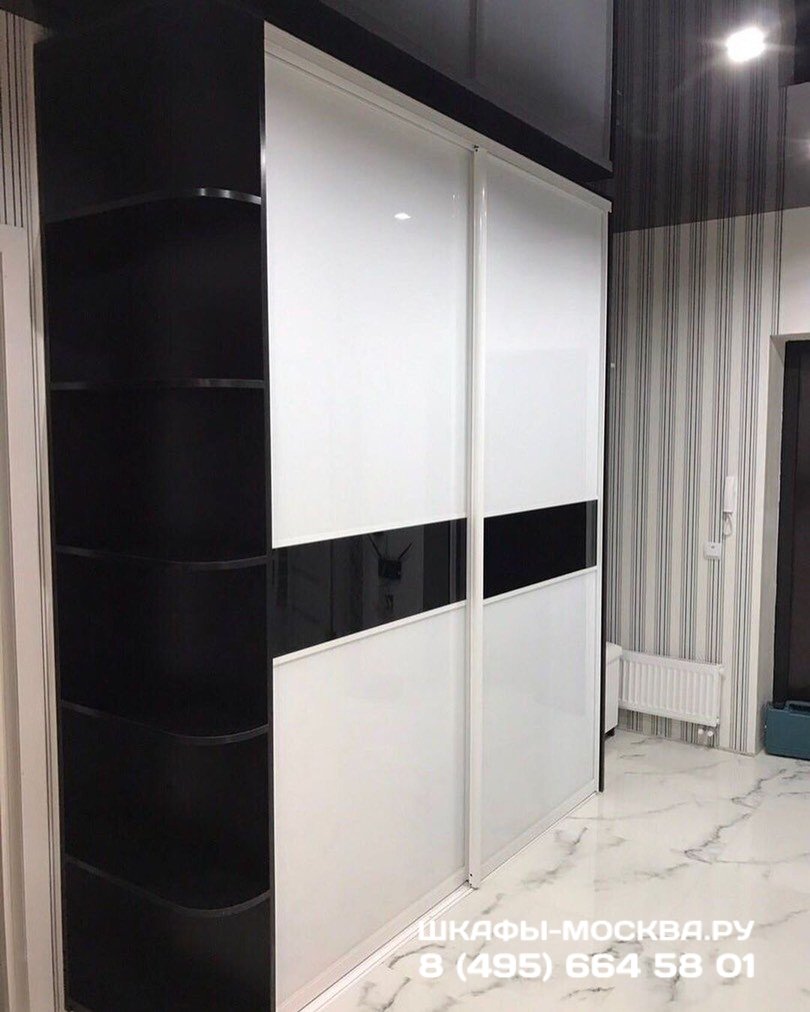 Шкаф купе черно белый