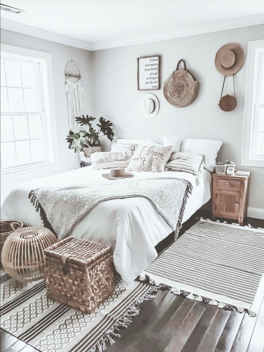 Маленькая спальня в стиле бохо