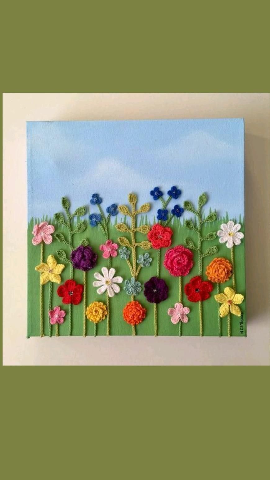 Гвоздики и нитки на доске