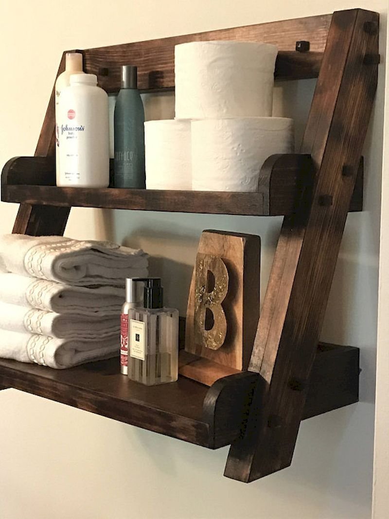 Полка на ванну деревянная