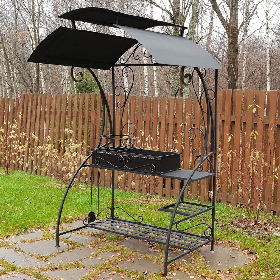 Кованый навес для мангала