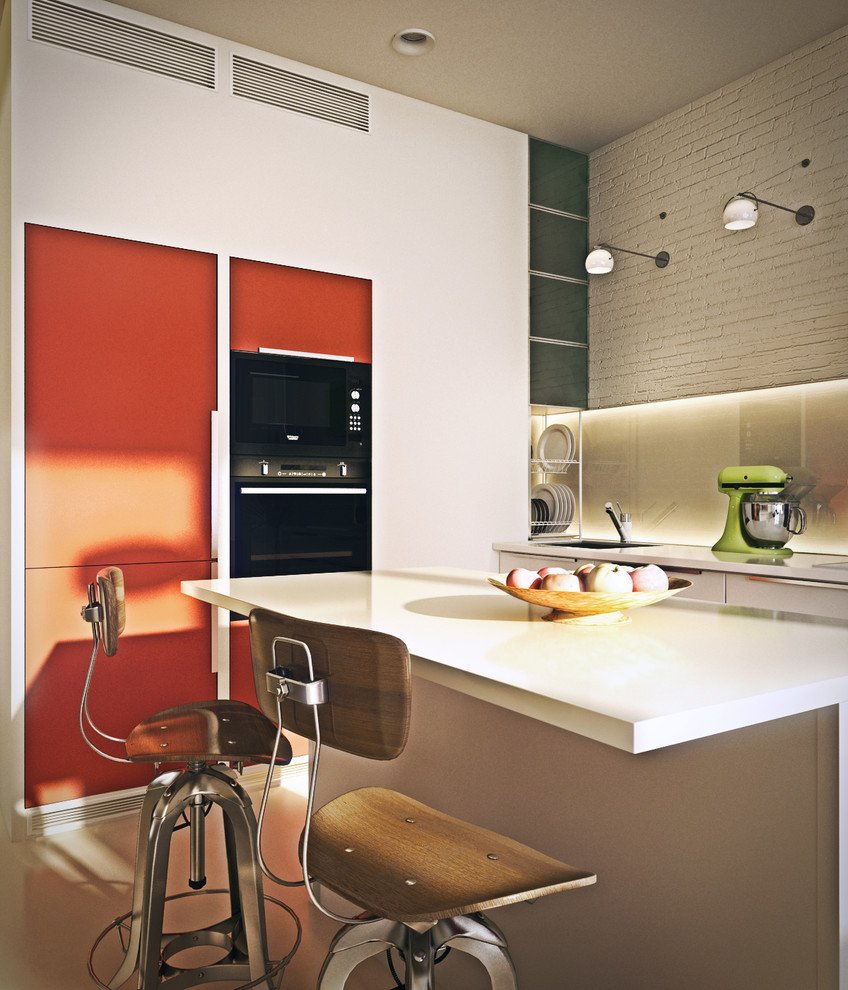 Дизайн маленькой кухни